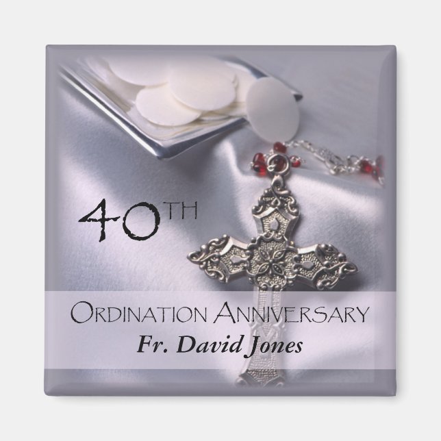 Íman Personalizar, 40ª Ordenação de Felicidades de Aniv (Frente)