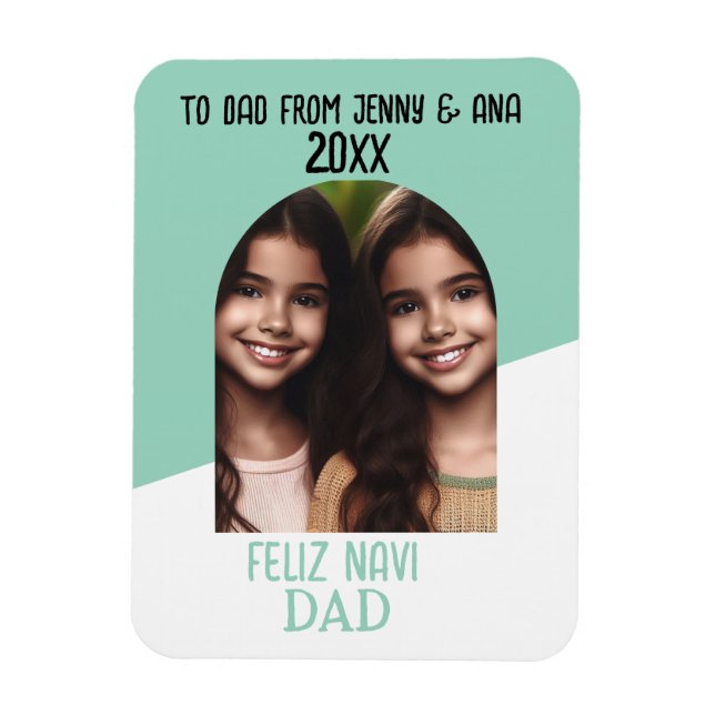 Íman Personalizar a captura de feliz Navidad do Magnet  (Vertical)