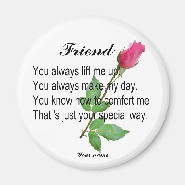 ÍMAN PERSONALIZAR AMIGO -MAGNET (Frente)