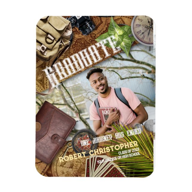 Íman Personalizar Anúncio de Graduação do Adventurer (Vertical)