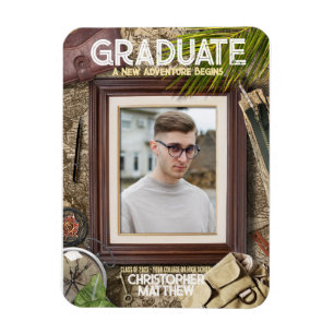 Íman Personalizar Anúncios de Graduação do Adventurer