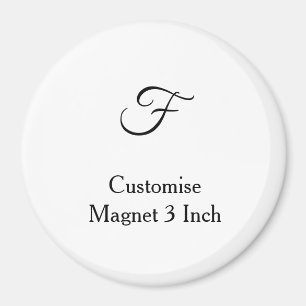 Íman personalizar círculo simples personalizado de 3 po
