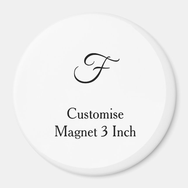 Íman personalizar círculo simples personalizado de 3 po (Frente)