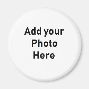 Íman Personalizar este Magnete de Fotos Redonda