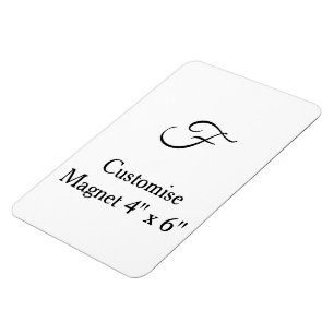 Íman personalizar foto simples e flexível 4" x 6" perso