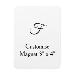 Íman personalizar foto simples e flexível de 3" x 4" pe