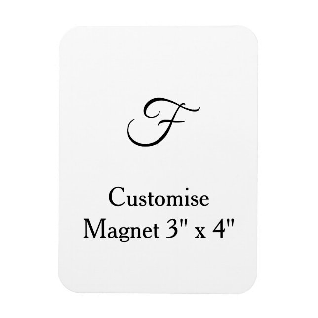 Íman personalizar foto simples e flexível de 3" x 4" pe (Vertical)