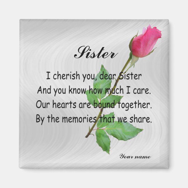 ÍMAN PERSONALIZAR IRMÃ -MAGNET (Frente)