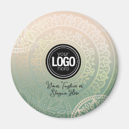 Íman Personalizar logotipo de empresa | Ioga Verde Eleg