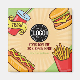 Íman Personalizar logotipo de empresa | Tema Hotdog do