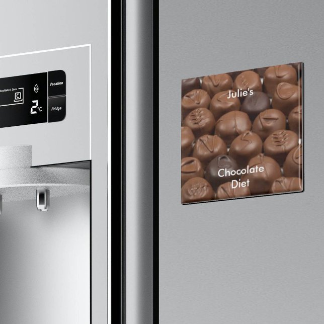 Íman Personalizar Nome Dieta Chocolate (Criador carregado)