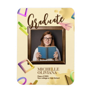 Íman Personalizar o anúncio de graduação de rico cremos