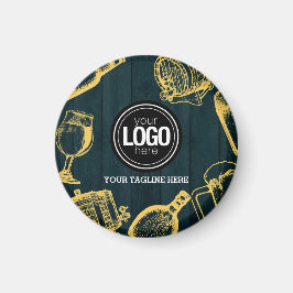Íman Personalizar o tema de cervejaria verde escura par