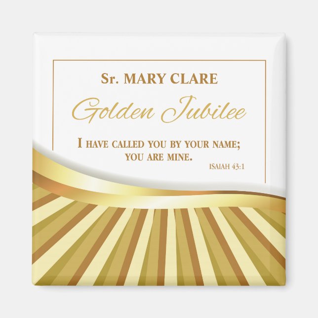 Íman Personalizar, Ouro Jubilo da Vida Religiosa (Frente)