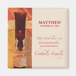 Íman Personalizar, Parabéns RCIA, Católico, Vermelho