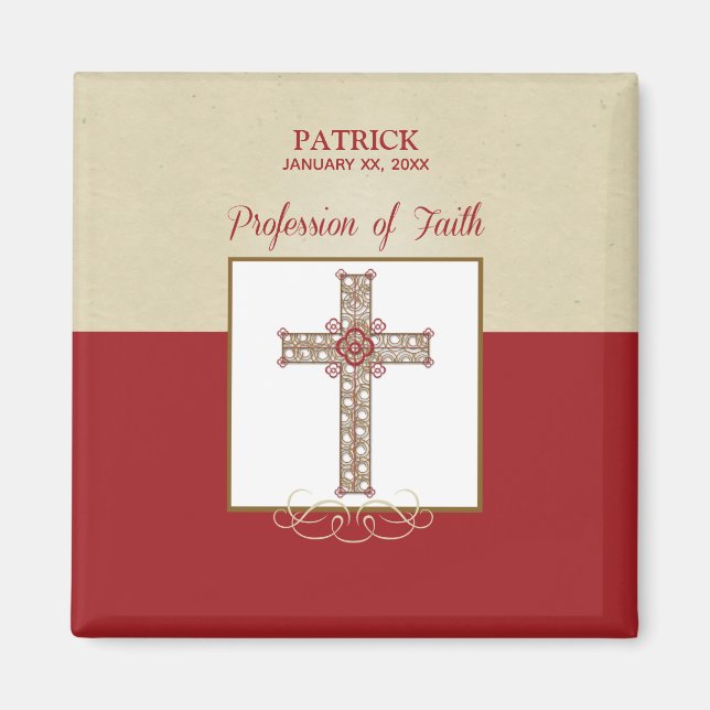 Íman Personalizar, RCIA Bênçãos sobre a Profissão de Fé (Frente)