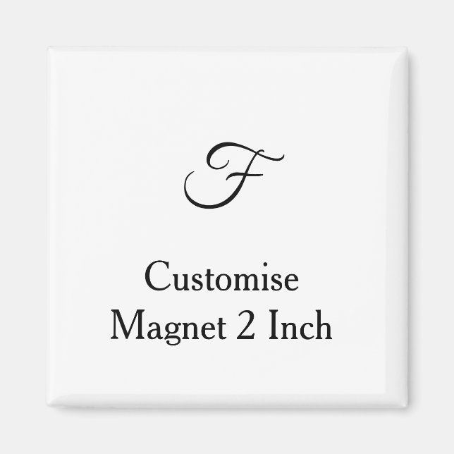 Íman personalizar simples personalizado 2 Polegadas Qua (Frente)