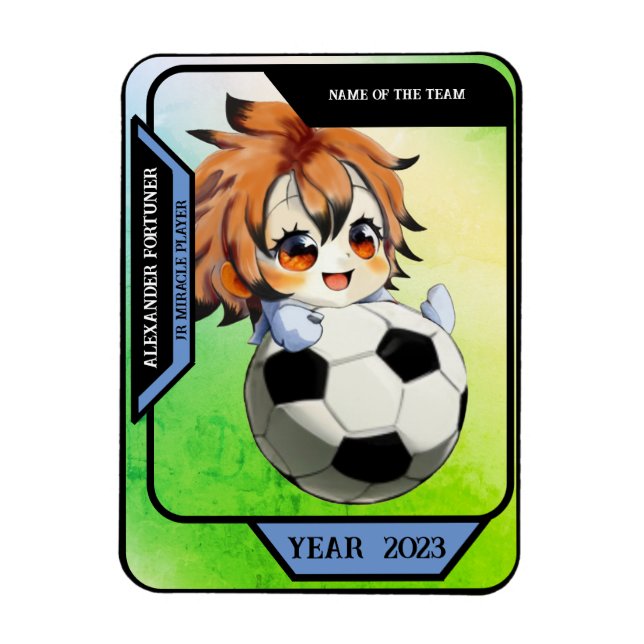 Íman Personalizar um Cartão Esportivo (Vertical)