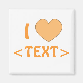 Íman Personalizável I Heart Magnet 0008