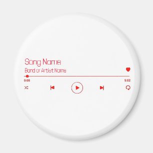 Íman Personalizável Sua Música Favorita
