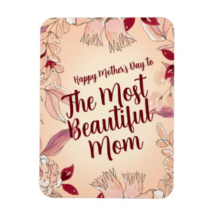 Íman Personalize A Mãe Mais Bonita