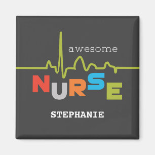 Íman Personalize, enfermeira impressionante no dia das