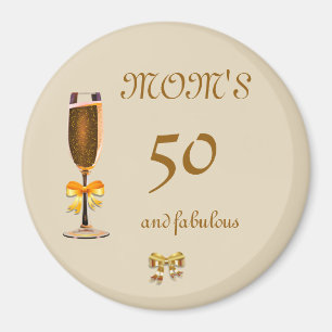 Íman Personalize esta 50th mamã feliz do aniversário