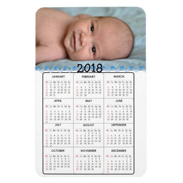 Íman Personalize este calendário do Mini Frigorífico 20 (Vertical)