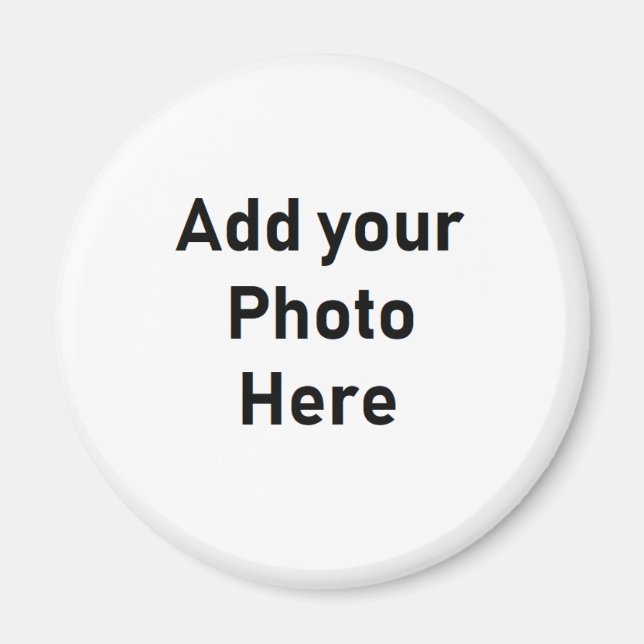 Íman Personalize este ímã de foto redonda (Frente)