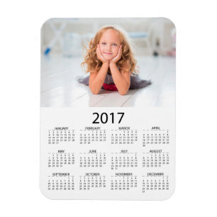 Íman Personalize este mini calendário do refrigerador