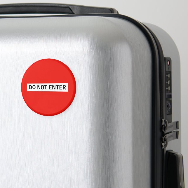Íman Personalize este modelo de sinal de STOP - não ent (In Situ (Luggage))