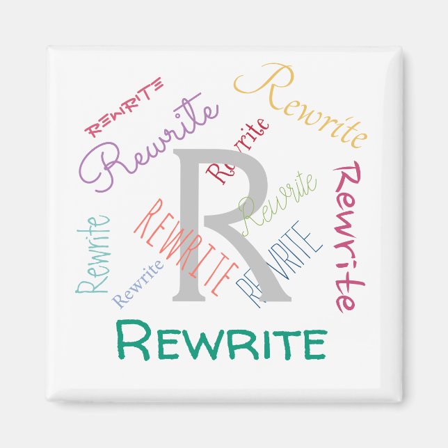 Íman Personalize este modelo, nome da família, ímã (Frente)