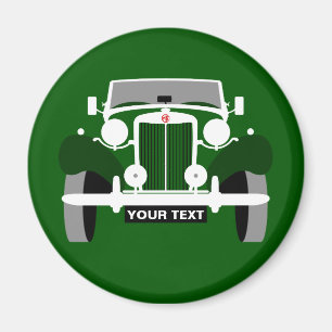 Íman Personalize o carro de esportes clássico de MG TD