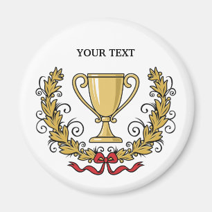 Íman Personalize o copo do troféu