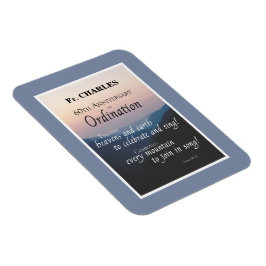 Íman Personalize os 60.º Parabéns de Ordenação de Anive