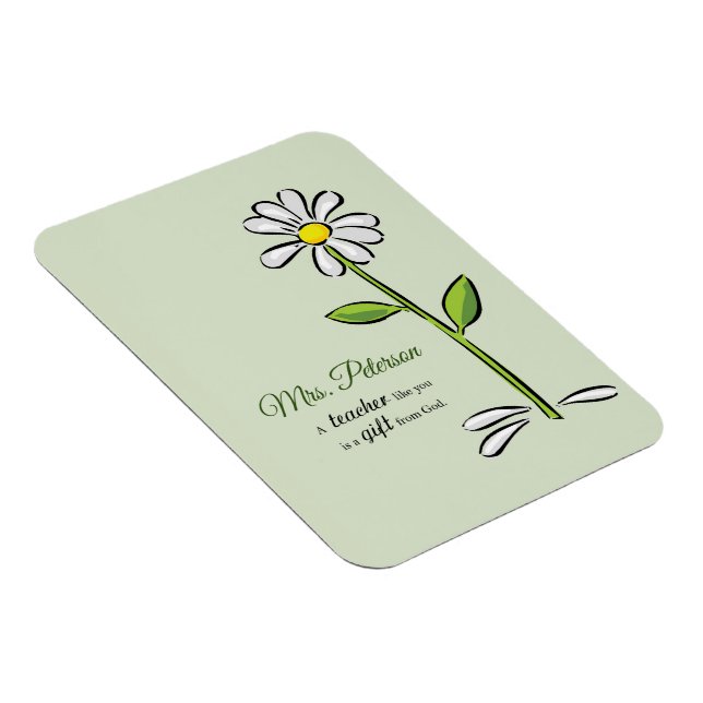 Íman Personalize, Professor Obrigado, Flor Religiosa (Lado Direito)