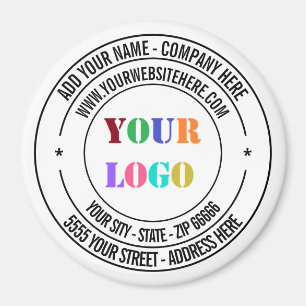 Íman Personalize seu logotipo de sua empresa Texto Mode