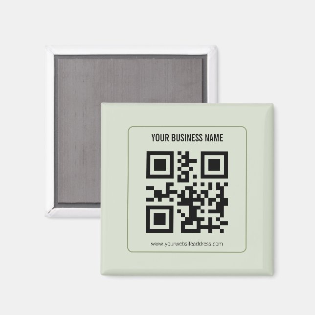Íman Personalize Seu Modelo de Nome de Negócios de Códi (Front/Back)