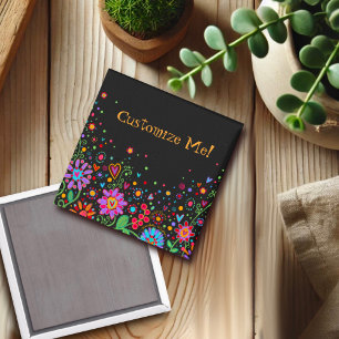 Íman Personalize seu próprio ímã de inspirividade flora