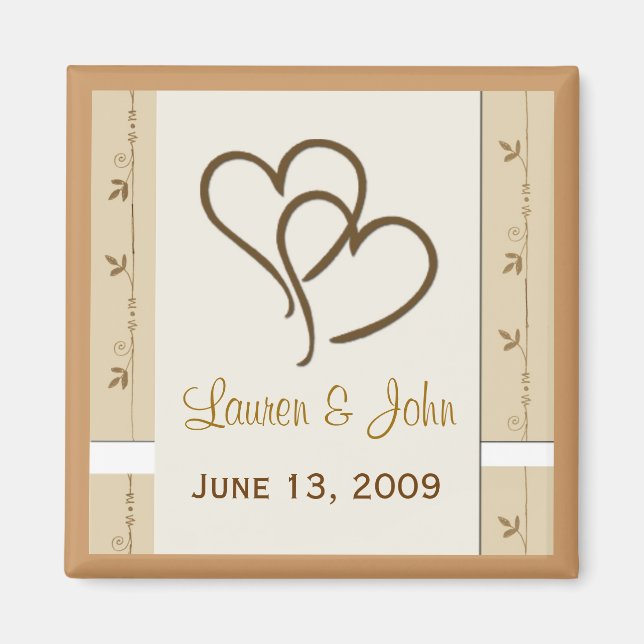 Íman Personalize seu próprio save the date... (Frente)