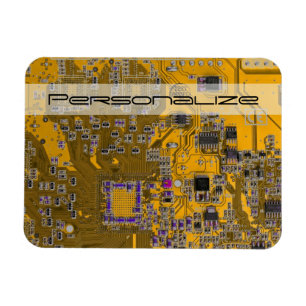 Íman Personalize um Conselho de Circuito Laranja Claro