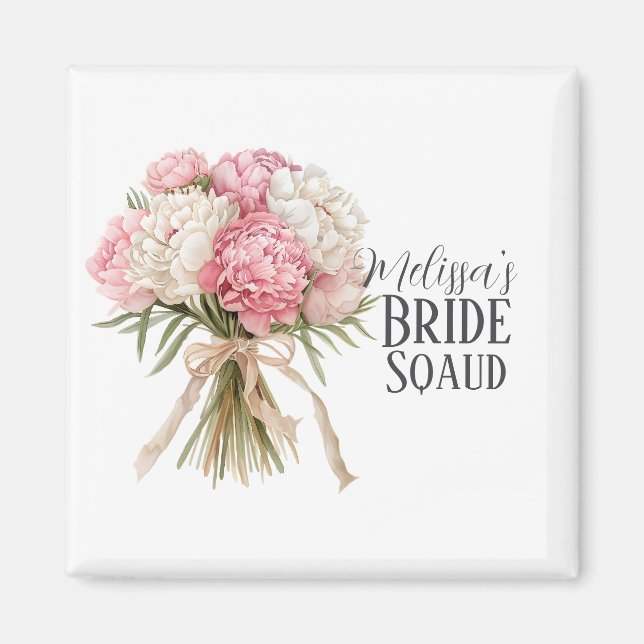 Íman Personalized Bride Squad Magnet (Frente)