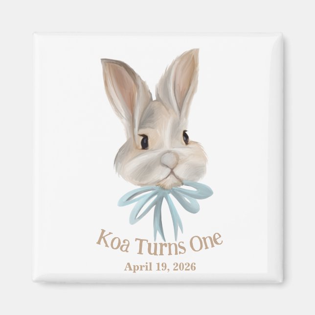 Íman Personalized Easter Bunny Magnet Favour (Frente)