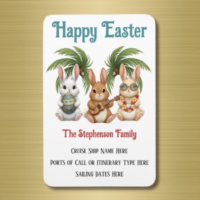 Íman Personalized Happy Easter Cruise Door (Easter Cruise Door Magnet)
