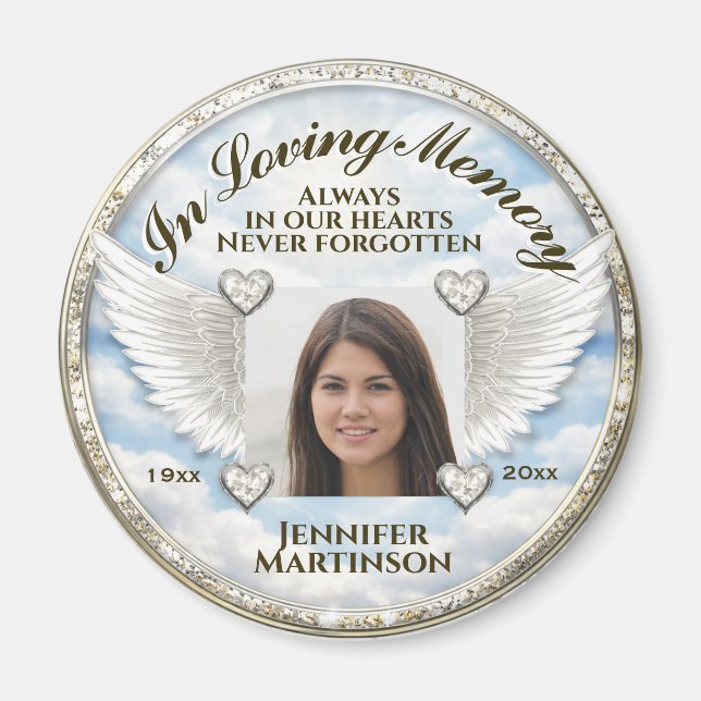Íman Personalized In Loving Memory Photo Template (Frente)
