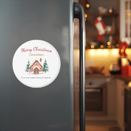 Íman Personalized Merry Christmas Grandma Magnet