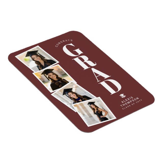 Íman Personalized Modern School College Graduation  (Lado Direito)