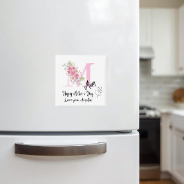 Íman Personalized Mom Initial Fridge Magnet