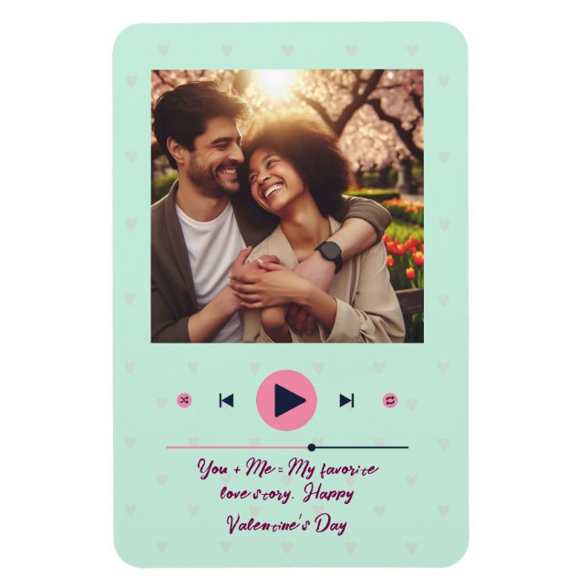 Íman Personalized Valentine's Day Photo Magnet  (Vertical)