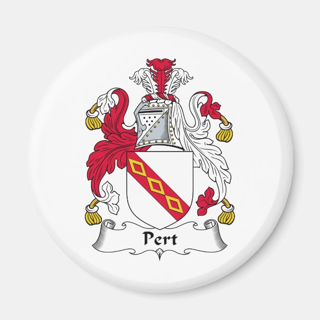 Íman Pert Family Crest (Frente)